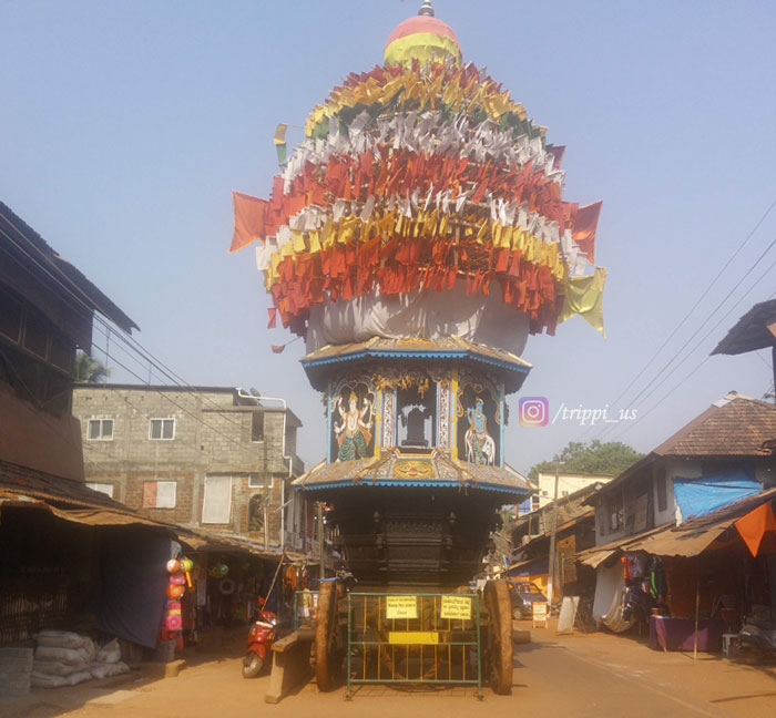 Chariot Wheel In Murudeshwar Temple Complex