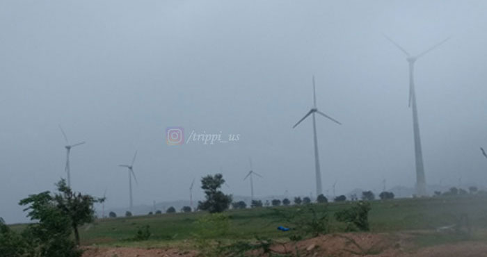 Windmills in a Road Trip